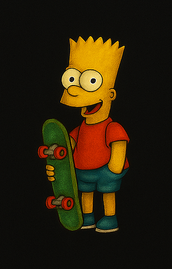 Футболка Bart Simpson oversize